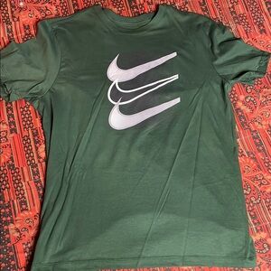 Nike Green Short Sleeve Tee with Triple Swoosh